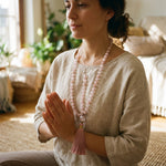 Mala 108 Perles Quartz Rose