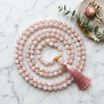 Mala 108 Perles Quartz Rose