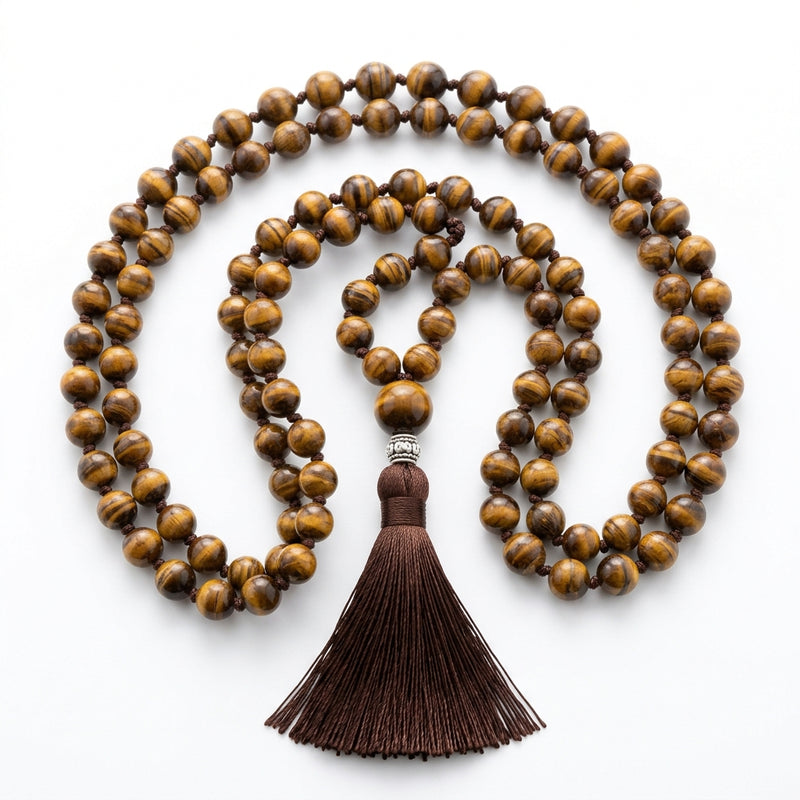 Mala 108 Perles Oeil de Tigre