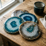 Coffret Sous-Verres en Agate (4 pieces)