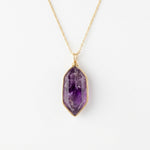 Collier Pendentif Pointe d'Amethyste