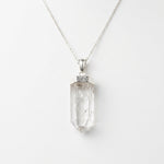 Pendentif Pointe Quartz Transparent