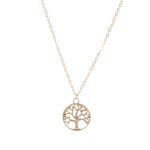 Collier pendentif arbre de vie, ton doré — VoxArcana