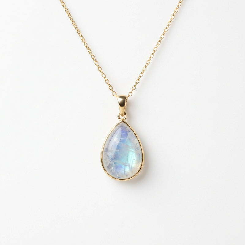 Pendentif Goutte Pierre de Lune