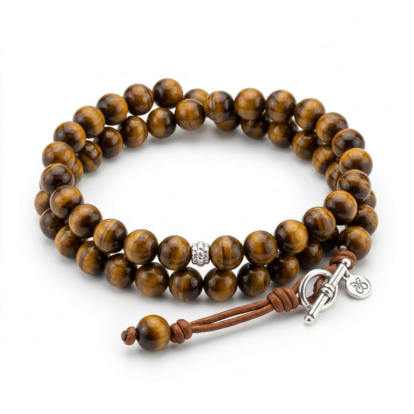 Bracelet Double Tour Oeil de Tigre